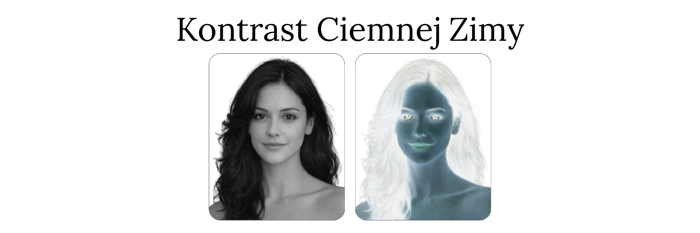 typ urody ciemna zima - kontrast